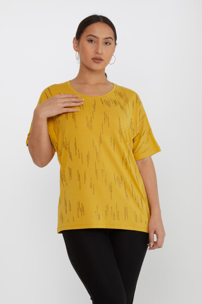 Blouse Crew Neck Saffron - 79652 | KAZEE (Set of 4 M-L-XL-2XL) - 2
