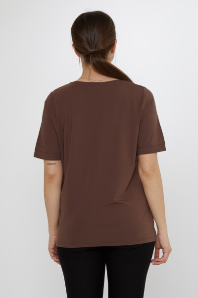 Blouse Leopard Stone Brown - 80047 | KAZEE (Set of 3 L-XL-2XL) - 6