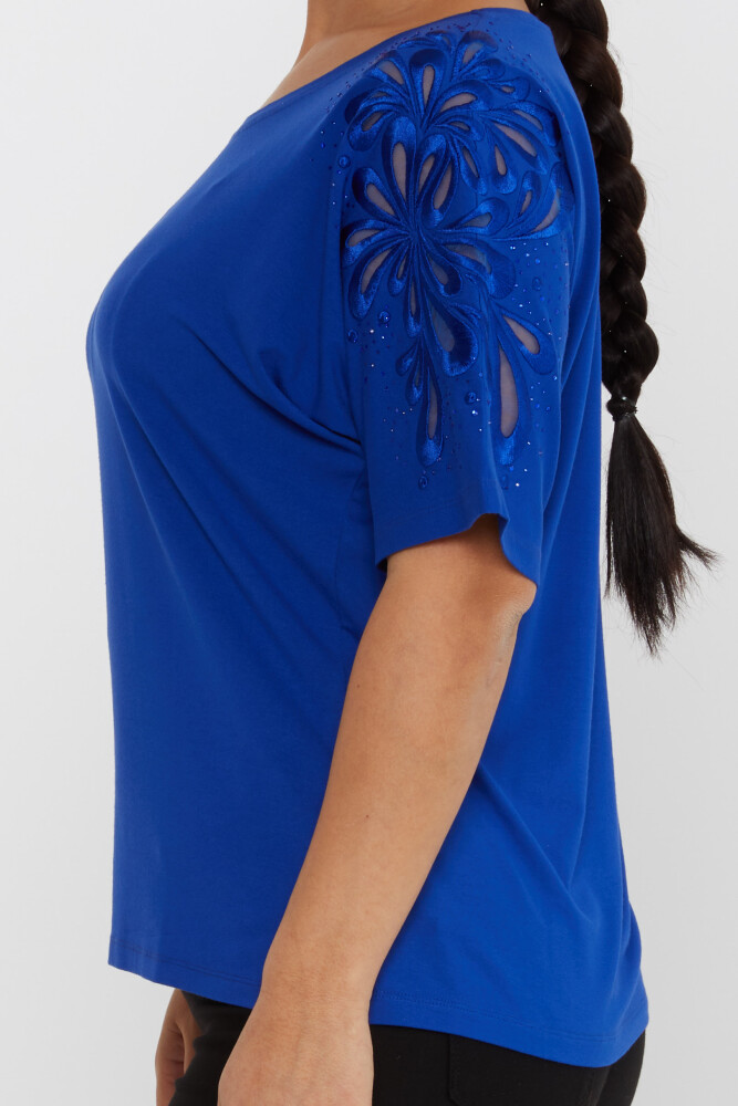 Blouse Sleeves Embroidered Saks - 79916 | KAZEE (Set of 4 L-XL-2XL-3XL) - 4