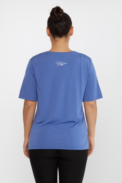 Blouse Slit Detail Indigo - 80015 | KAZEE (Set of 3 L-XL-2XL) - 5