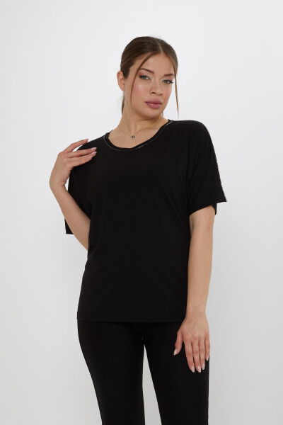 Blouse Stone Embroidered Black - 80031 | KAZEE (Set of 3 M-L-XL) - Kazee (1)