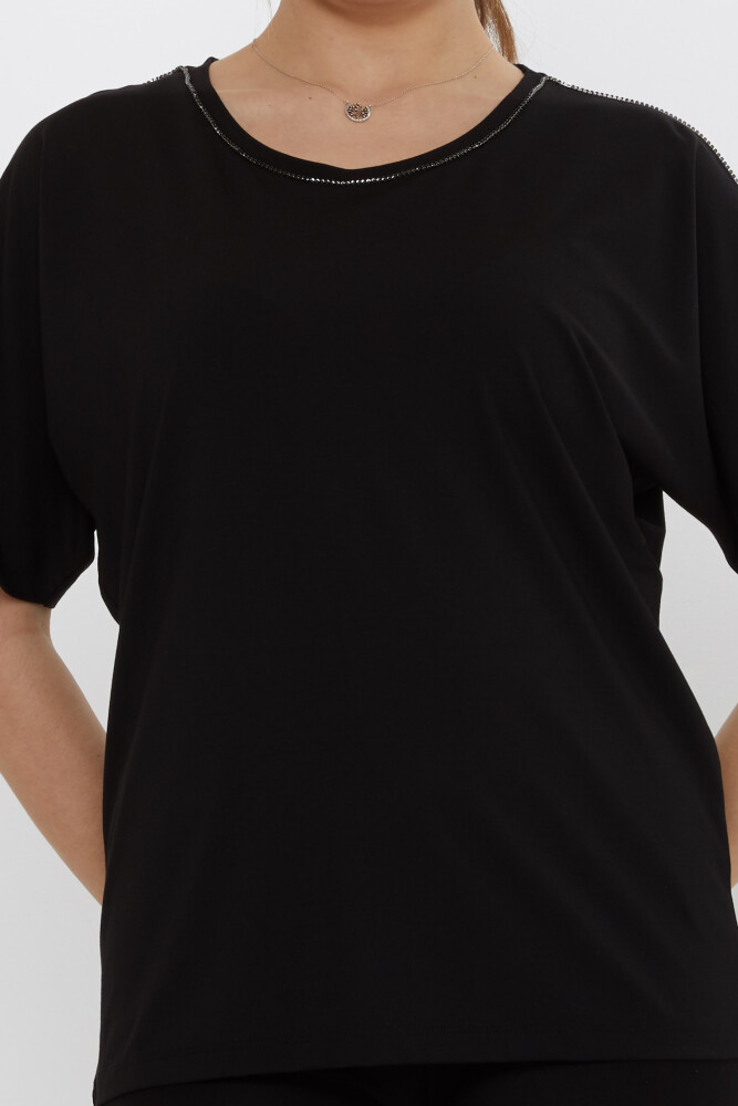 Blouse Stone Embroidered Black - 80031 | KAZEE (Set of 3 M-L-XL) - 3