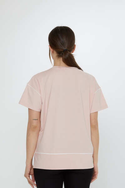 Blouse V Neck Powder - 80002 | KAZEE (Set of 3 M-L-XL) - 5