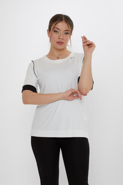 Blusa Cuello Redondo Crudo - 80028 | KAZEE (Juego de 3 M-L-XL) 