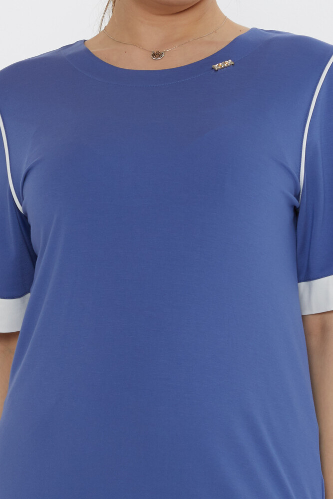 Blusa Cuello Redondo Índigo - 80028 | KAZEE (Juego de 3 M-L-XL) - 4