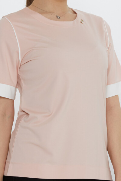 Blusa Cuello Redondo Polvo - 80028 | KAZEE (Juego de 3 M-L-XL) - 5