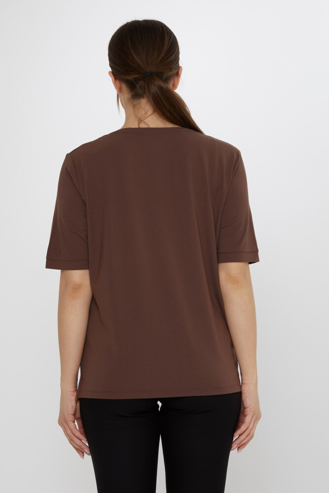 Blusa Cuello V Marrón - 80044 | KAZEE (Juego de 3 L-XL-2XL) - 6