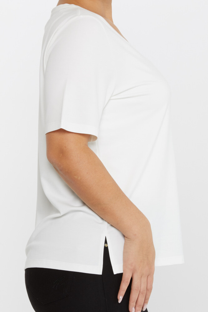 Blusa Detalle Abertura Crudo - 80015 | KAZEE (Juego de 3 tallas L-XL-2XL) - 3