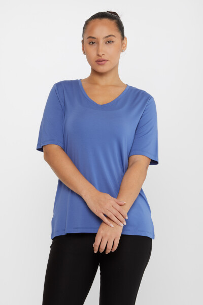 Blusa Detalle Abertura Índigo - 80015 | KAZEE (Juego de 3 tallas L-XL-2XL) - 2