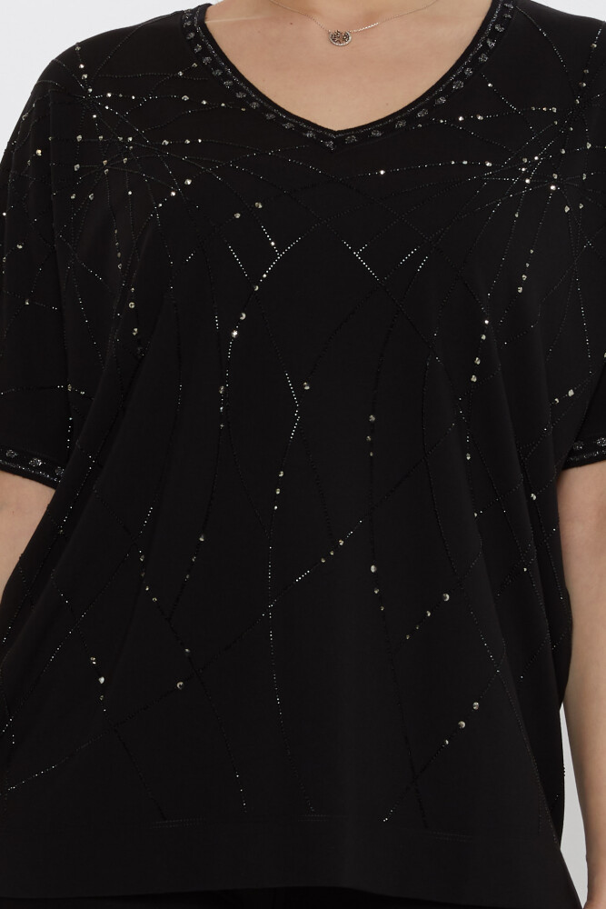 Blusa Detalle Brillo Negra - 80001 | KAZEE (Juego de 3 L-XL-2XL) - 3