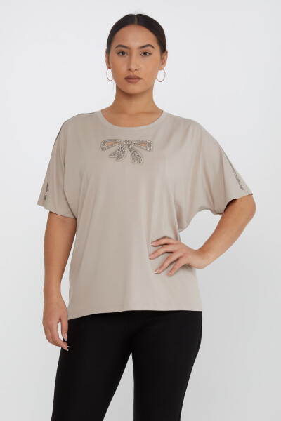 Blusa Detalle Lazo Visón - 79892 | KAZEE (Juego de 4 tallas L-XL-2XL-3XL) - 2