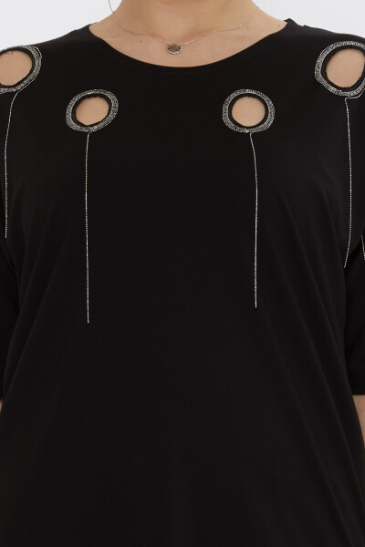 Blusa Detalle Ventana Negra - 80075 | KAZEE (Juego de 3 M-L-XL) - 4