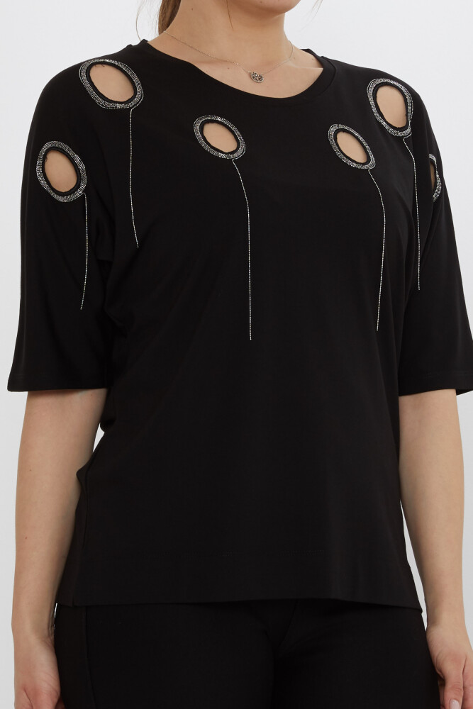 Blusa Detalle Ventana Negra - 80075 | KAZEE (Juego de 3 M-L-XL) - 5