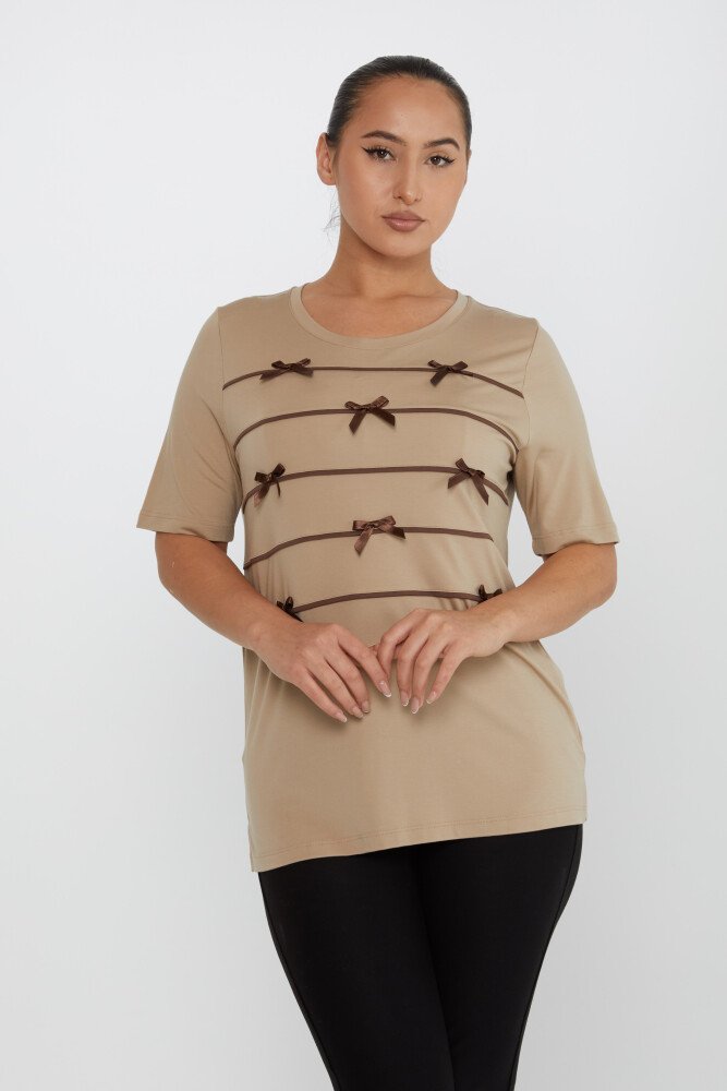 Blusa Estampada Cinta Beige - 80050 | KAZEE (Juego de 3 tallas M-L-XL) - 1