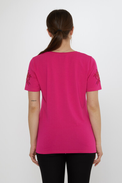 Blusa Estampada Rosa Fucsia - 80125 | KAZEE (Juego de 3 M-L-XL) - 6