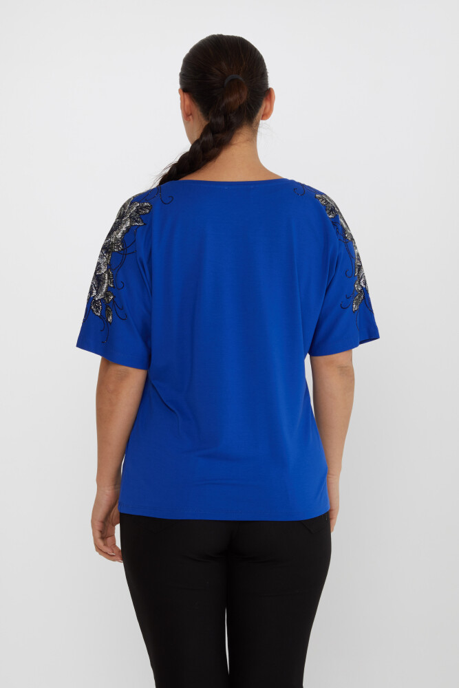 Blusa Flor Piedra Bordada Saks - 80101 | KAZEE (Juego de 4 tallas L-XL-2XL-3XL) - 5