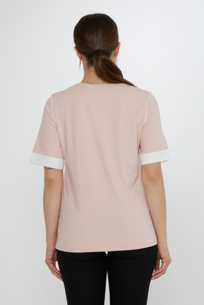 Blusa Girocollo Cipria - 80028 | KAZEE (Set di 3 M-L-XL) - 6