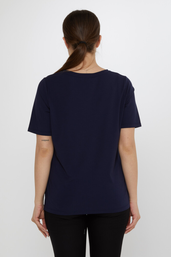 Blusa Manga Corta Azul Marino - 80033 | KAZEE (Juego de 3 M-L-XL) - 6