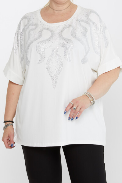 Blusa Manga Corta Crudo - 79629 | KAZEE (Juego de 4 tallas M-L-XL-2XL) - 2