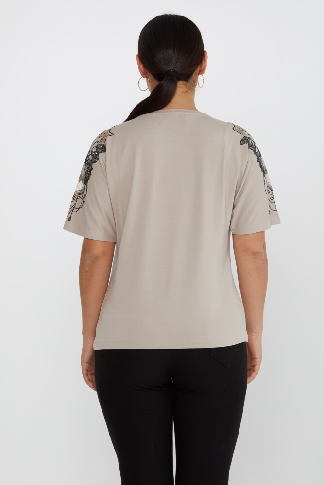 Blusa Manga Mariposa Estampado Visón - 79613 | KAZEE (Juego de 4 tallas M-L-XL-2XL) - 5
