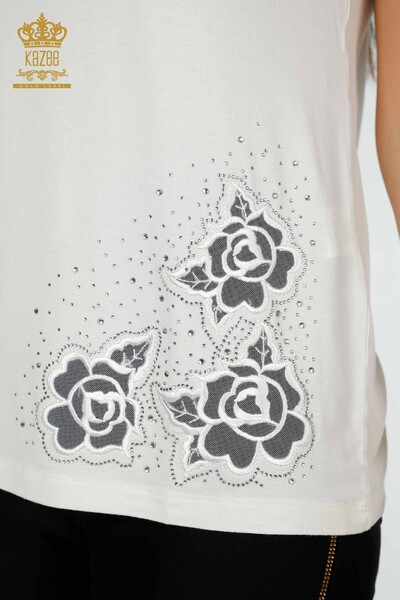 Venta al por mayor Blusa Mujer Tul Crudo Detallado - 78927 | kazee - 5