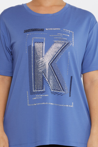 Blusa Piedra Bordada Índigo - 80100 | KAZEE (juego de 3 tallas S, M y L) - 3