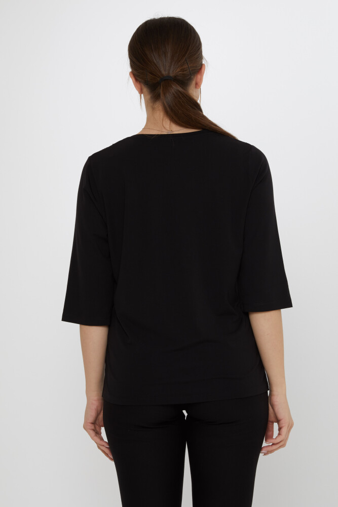 Blusa Piedra Bordada Negra - 80034 | KAZEE (Juego de 3 M-L-XL) - 6