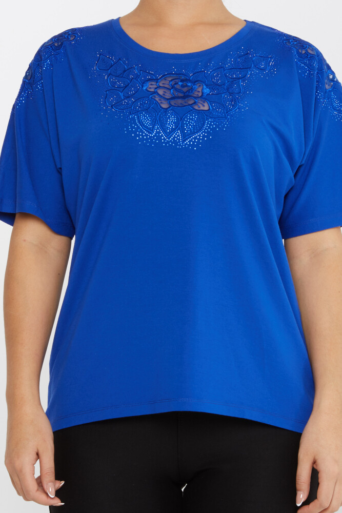 Blusa Rosa Bordada Saks - 80062 | KAZEE (Juego de 4 tallas L-XL-2XL-3XL) - 3