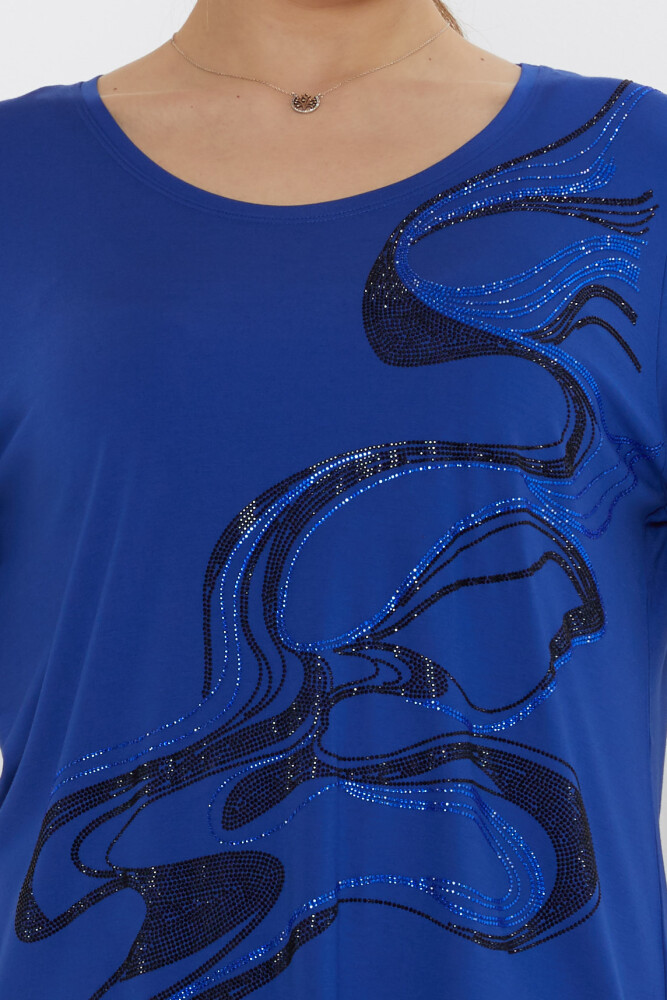 Blusa Saks Estampado Piedra - 80078 | KAZEE (Juego de 3 L-XL-2XL) - 4