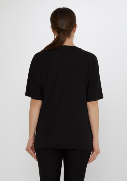 Bluz Taş İşlemeli Siyah - 80120 | KAZEE (3'lü Set M-L-XL) - 5