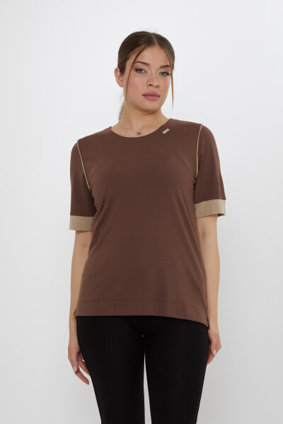 Bluză cu decolteu rotund Maro - 80028 | KAZEE (Set de 3 M-L-XL) - KAZEE 