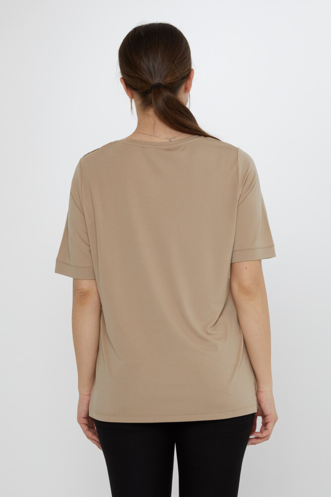 Bluză Leopard Stone Beige - 80047 | KAZEE (Set de 3 L-XL-2XL) - 6