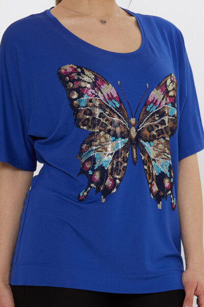 Bluză Saxa cu model fluture - 80046 | KAZEE (Set de 3 L-XL-2XL) - 5