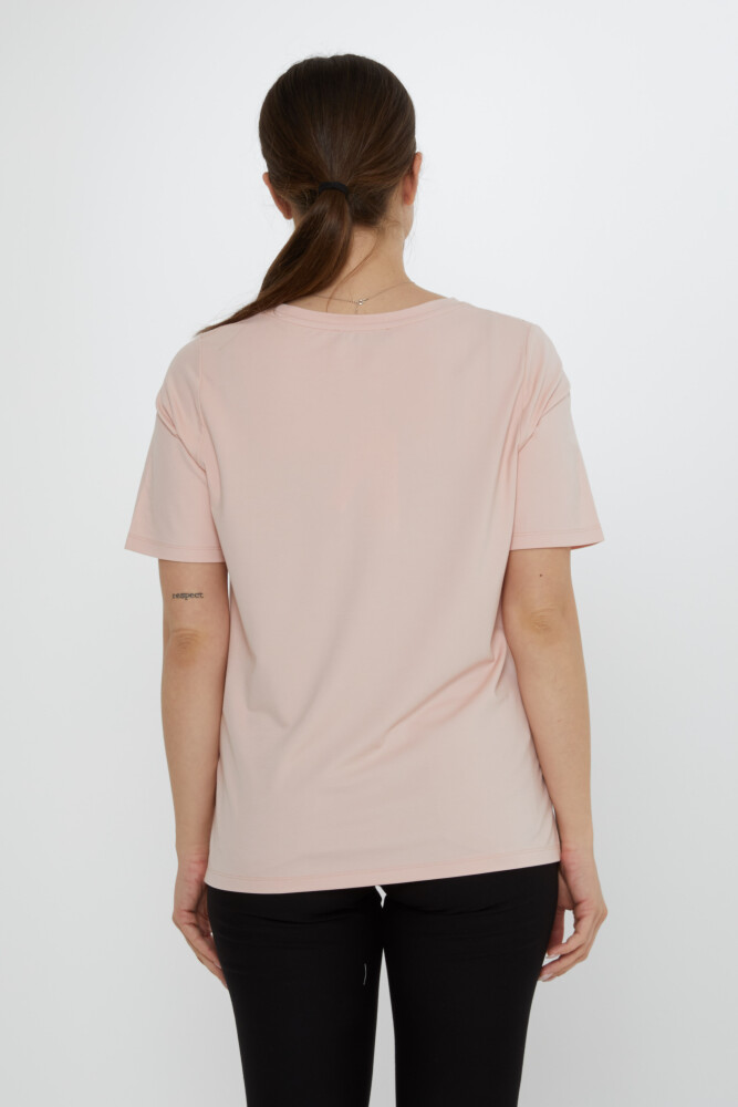 Блузка с коротким рукавом Пудра — 80033 | KAZEE (набор из 3 шт. M-L-XL) - 6