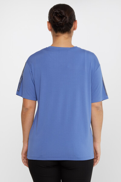 Блузка с вышивкой индиго - 80100 | KAZEE (Набор из 3 шт. S-M-L) - 5