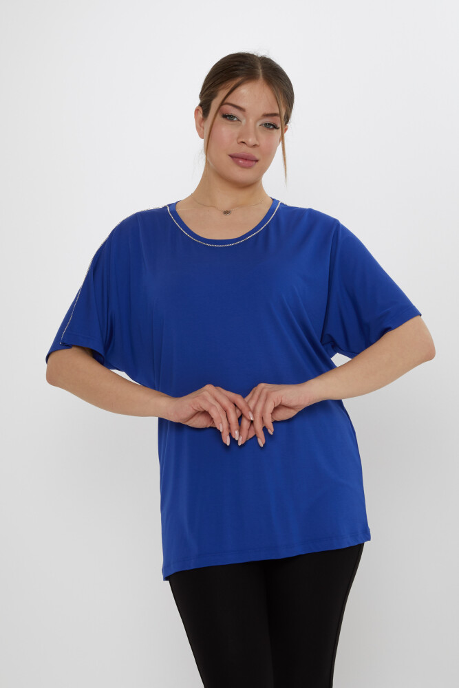 Bluzka Stone haftowana Saxe - 80031 | KAZEE (zestaw 3 sztuk M-L-XL) - 1