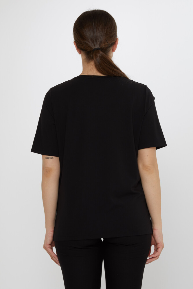 Bluzka Stone Patterned Black - 80078 | KAZEE (Zestaw 3 sztuk L-XL-2XL) - 5