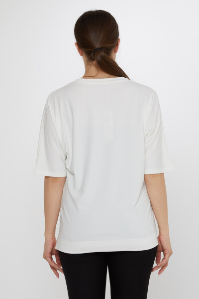 Bluzka z okienkiem Ecru - 80075 | KAZEE (zestaw 3 sztuk M-L-XL) - 6