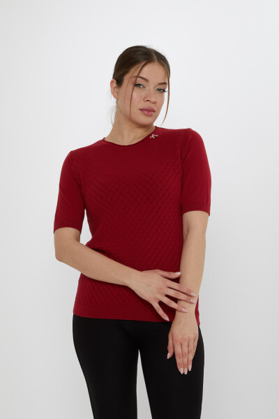 Broche de cinta para suéter de punto en color rojo burdeos - 31815 | KAZEE (Juego de 3 L-XL-2XL) - KAZEE (1)