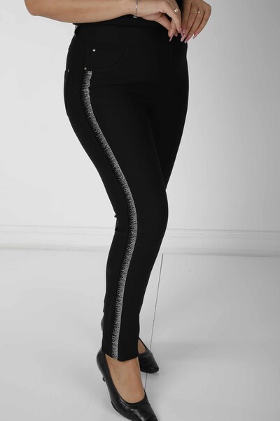 Брюки с карманами, черные - 3737 | KAZEE(набор из 4 шт. 36-38-40-42) - 2