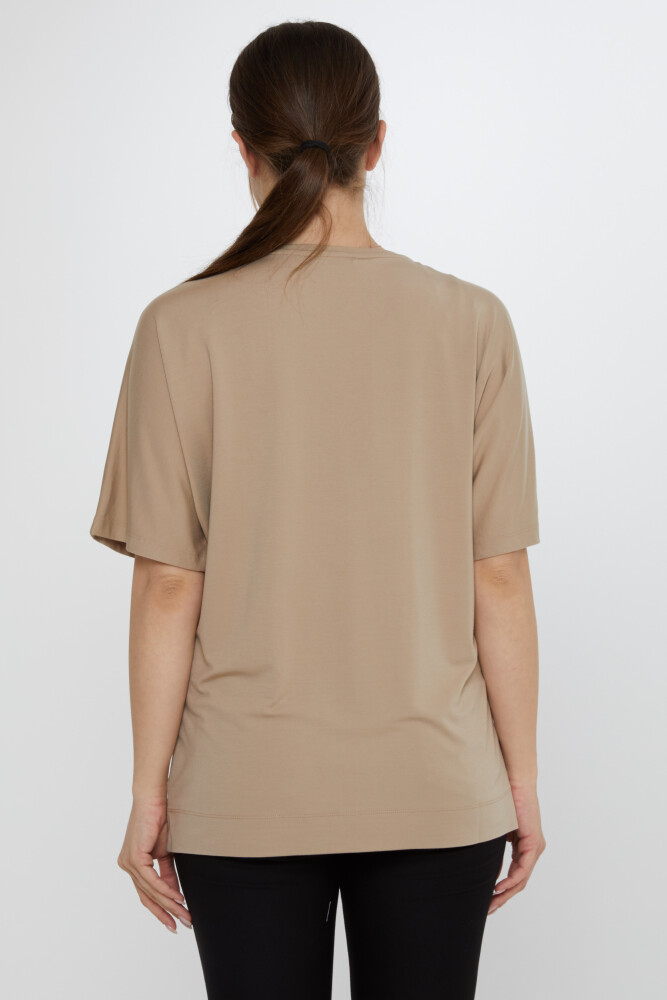 Camicetta a farfalla Modellato Beige - 80046 | KAZEE (Set di 3 L-XL-2XL) - 6