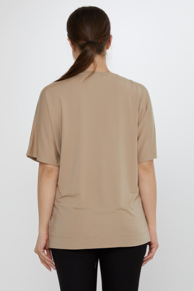 Camicetta a farfalla Modellato Beige - 80046 | KAZEE (Set di 3 L-XL-2XL) - 6