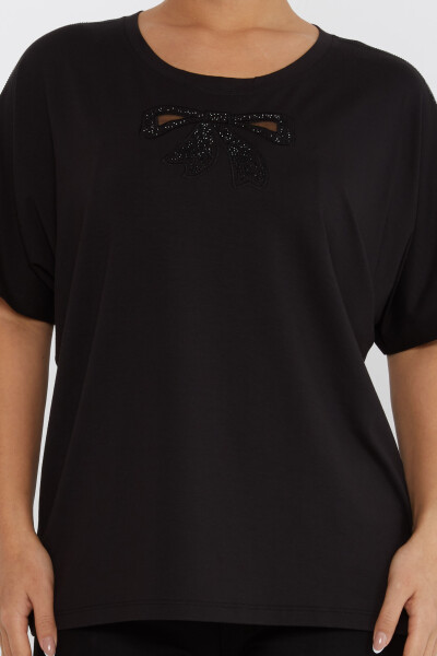 Camicetta con fiocco nero - 79892 | KAZEE (Set di 4 L-XL-2XL-3XL) - 3