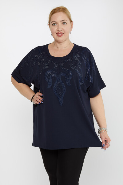 Camicetta Manica Corta Blu Navy - 79629 | KAZEE (Set di 4 M-L-XL-2XL) 