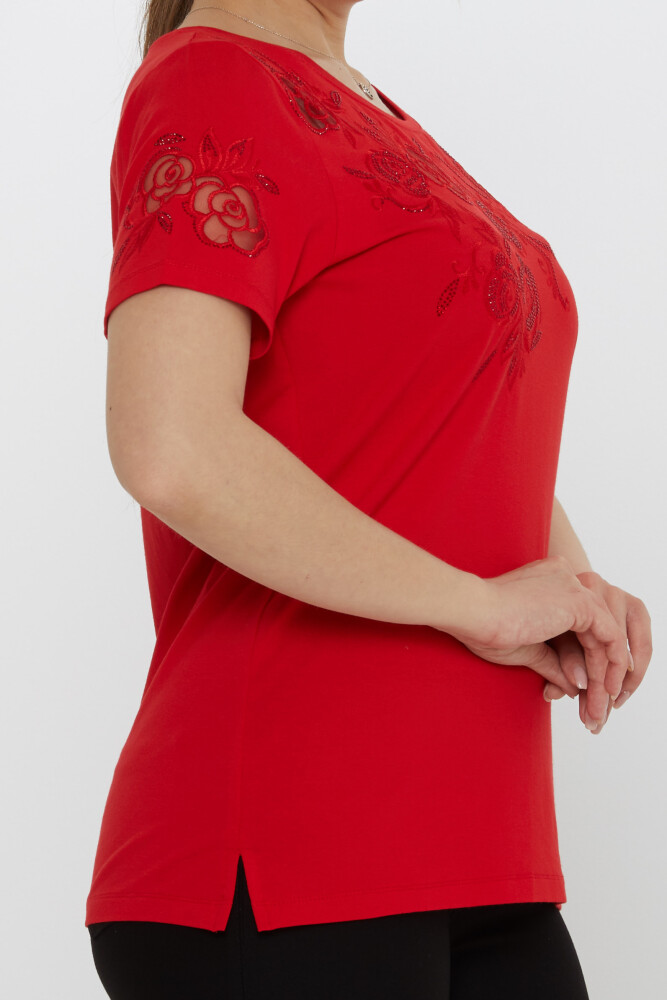 Camicetta Rosa Modellato Rosso - 80125 | KAZEE (Set di 3 M-L-XL) - 5