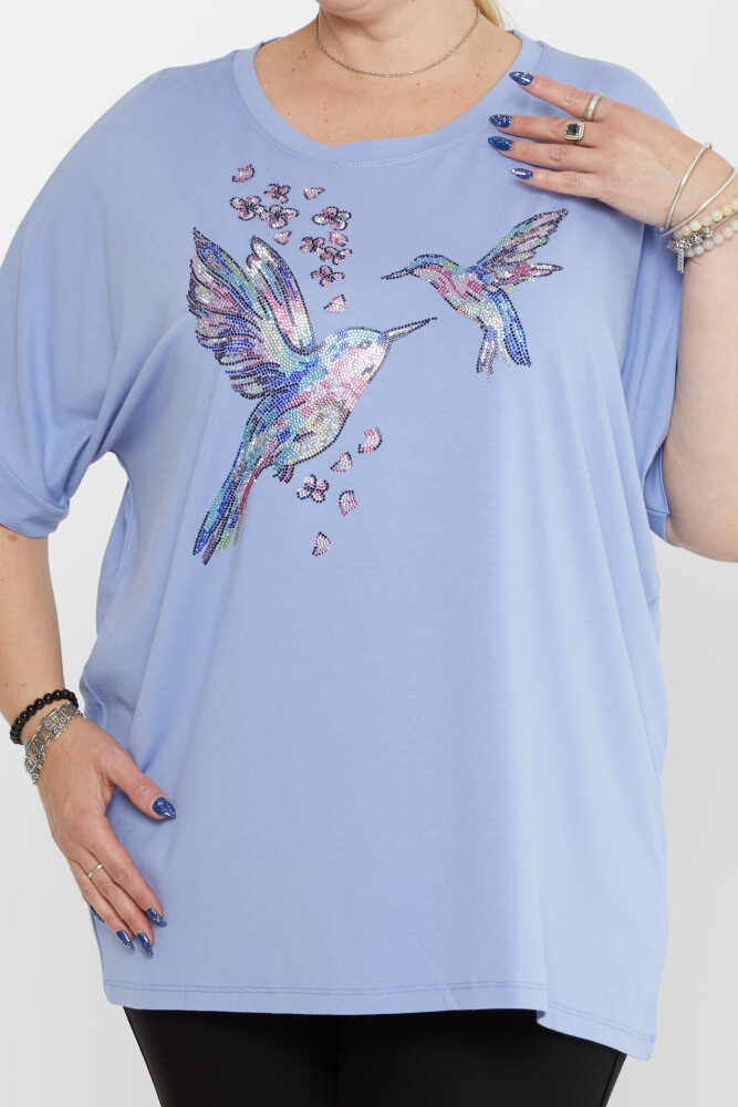 Camicetta Uccello Modellato Blu - 79948 | KAZEE (Set di 4 M-L-XL-2XL) - 2