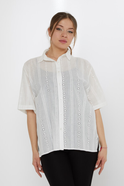 Camicia Manica Corta Ecru - 20508 | KAZEE (Set di 3 40-42-44) - KAZEE (1)