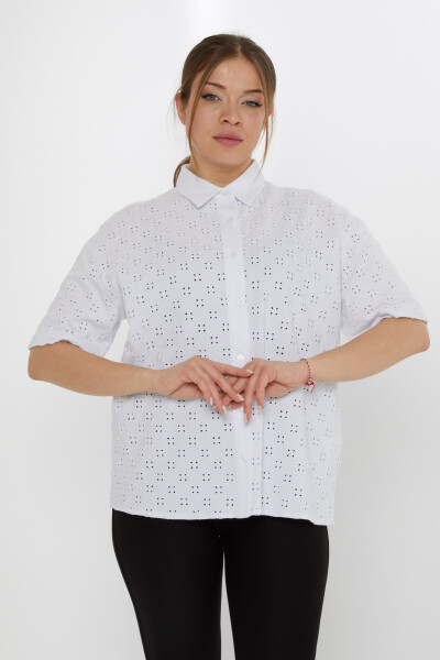 Camisa Detalle Agujero Crudo - 20505 | KAZEE (Juego de 3 40-42-44) - Kazee