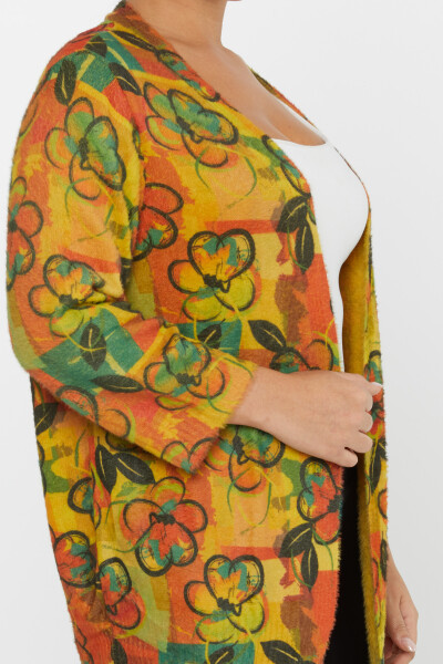 Cardigan Angora à motifs floraux et colorés - 30452 | KAZEE (Lot de 3 M-L-XL) - 4