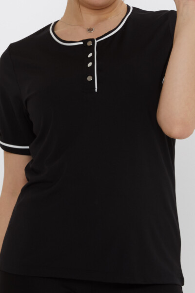 Chemisier à boutons noirs - 80049 | KAZEE (Lot de 3 M-L-XL) - 3